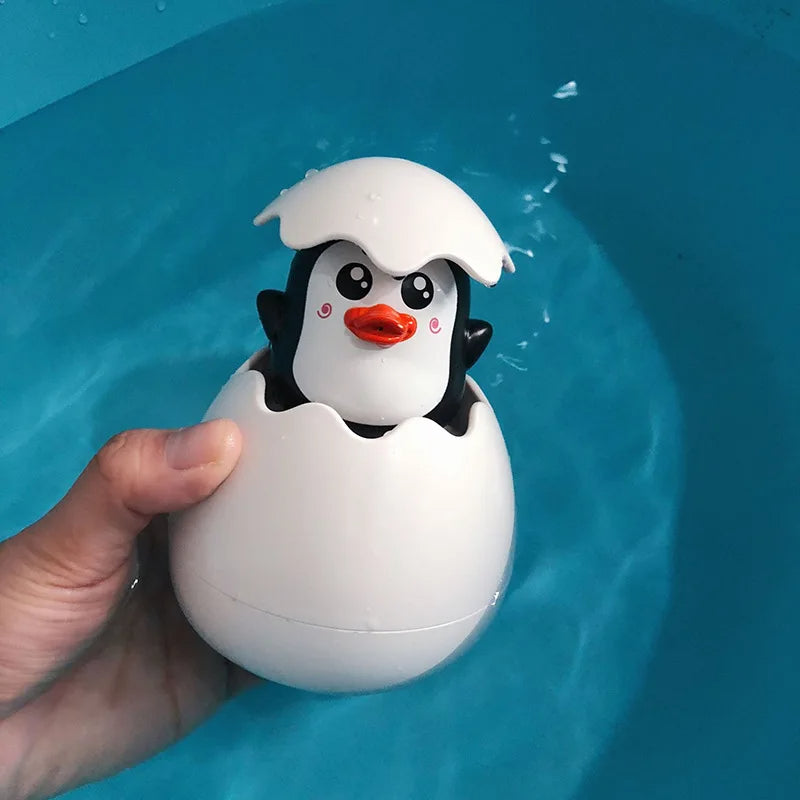 🛁 צעצוע אמבטיה קסום - ביצת הפתעה עם זרימת מים