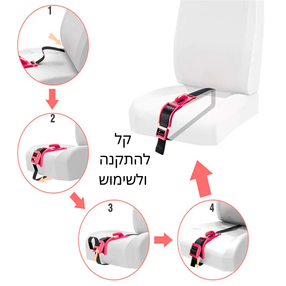 רצועת בטיחות לנשים בהריון – נוחות ובטיחות בנסיעה